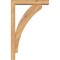 Ekena Millwork Thorton Block Smooth Bracket w/ Offset Brace, Western Red Cedar, 3 1/2"W x 14"D x 22"H BKT0402X14X22THR05SWR - alternate 3